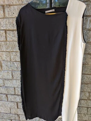 FEATHERS LADIES DRESS SIZE M 100%SILK - Image 1 of 4