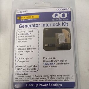 Square D QOCGK2C QO 150-225 Amp Load Center Indoor Generator Interlock Kit