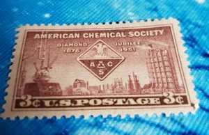US 3 Cent Single Stamp American Chemical Society Scott #1002 - Picture 1 of 2