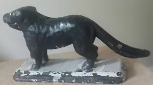Antique Saint Bernard Mechnical Cast Iron Dog Nutcracker Door Stop - Picture 1 of 12