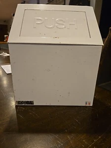 Vintage Ex-Cell Swing Top Push Open Metal Trash Can Made in USA - Picture 1 of 16
