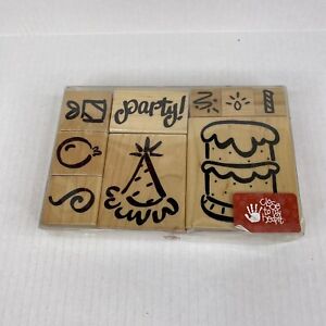 Close to My Heart CTMH D.O.T.S Birthday Bash S376 Rubber Stamp Set of 9 NEW