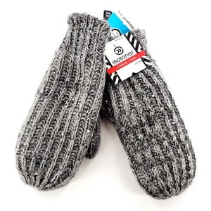 Isotoner Oxford Heather Casual Knit Mittens Gloves Womens Sequin A56962 New - Picture 1 of 7