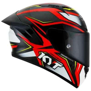 KYT NZ-Race Helmet – Carbon Stride Red/White - Picture 1 of 11