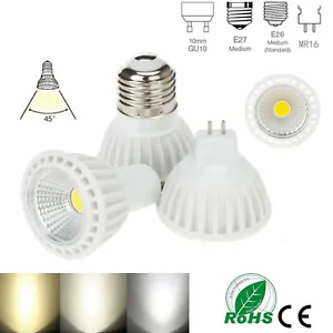Dimmable 15W LED Bulbs Spotlights 110V 220V DC12V COB GU10 MR16 E27 E26 Lamp US - Picture 1 of 18