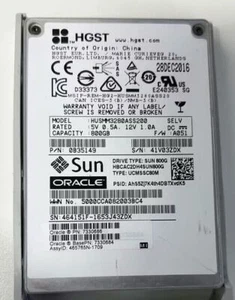 Oracle Sun 7330686 7330684 800GB SAS-3 Solid State Drive Assembly - Bild 1 von 1