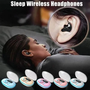 Unsichtbar Drahtlose Schlaf kopfhörer Mini Ohrhörer Neu Bluetooth-Headset - Picture 1 of 13