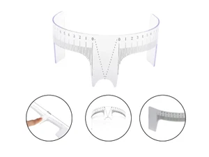 Transparent Permanent Reusable Makeup Tool Stencil Microblading Eyebrow Ruler - Picture 1 of 5