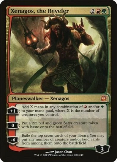 1 x Xenagos, the Reveler - Theros - LP - Magic The Gathering - MTG - Image 1 of 1