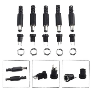 5 Pair DC 12V Male Female Socket Panel Mount Power Connector - Picture 1 of 24