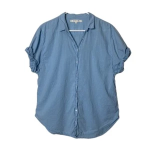 Xirena light blue channing shirt short sleeve button up womens XS lightweight - Picture 1 of 10