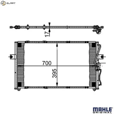 CONDENSER AIR CONDITIONING AC 379 000S FOR KIA CARNIVAL/II/SEDONA HJ3 2.9L 6cyl - Image 1 of 4
