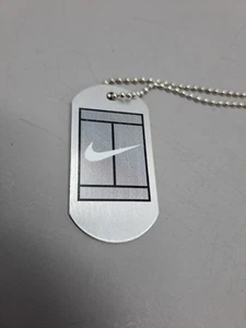 Vintage Nike Challenge Court Rare 90s Y2K Nike Dog Tag Necklace - Picture 1 of 8
