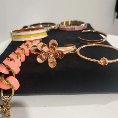  Vintage Bracelets Lot Of 8 _2 J CREW/2 Michael KORS/1 Kate SPADE/3 unknown ,, - Image 1 of 4