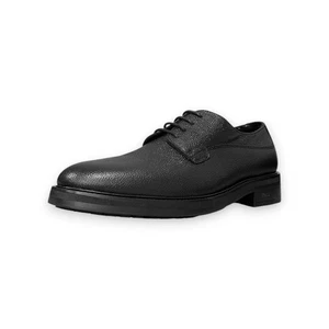 Scarpe derby BOSS Larry in pelle nera pelle di vitello US 7,5 MSRP $ 270 - Foto 1 di 4