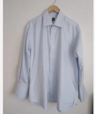 Conjunto de 3 camisas informales IKE BEHAR New York azul claro con botones manga larga 16 Foto 1 de 4