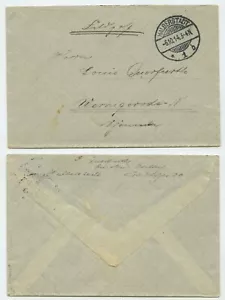 98037 - Feldpostbrief - Halberstadt 8.10.1914 nach Wernigerode - ohne Inhalt - Bild 1 von 1