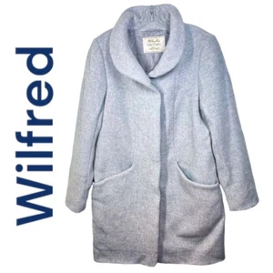 WILFRED ARITZIA The Cocoon Wool Cashmere Dress Coat Longline Heather Gray, Large - Picture 1 of 8