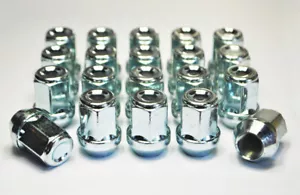 Set di dadi ruota in lega esagonale 20 x 1/2" mezzo pollice UNF, 19 mm (argento) - Foto 1 di 2