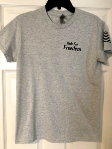Camiseta Gildan Unisex Talla Pequeño paseo para Freedom Surdyke Yamaha gris S/S usado en excelente estado - Imagen 1 de 6