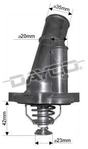 DAYCO ТЕРМОСТАТ и корпус для FORD FIESTA 07-08 WQ 2.0L FOCUS 05-11 LS LT LV - Изображение 1 из 1
