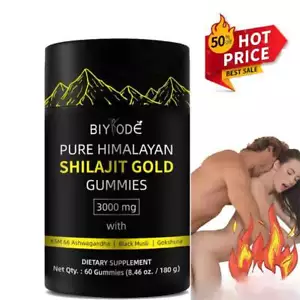 Pure Himalayan Shilajit Gummies Immune Support with`Ashwagandha·Quality`product - Foto 1 di 13