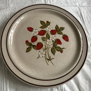 Strawberry Newcor Regency Susanne Japan Stoneware Dessert Salad Plate Set of 2 - Picture 1 of 5