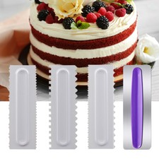 Raschietto 4 pezzi/set torta liscio creativo semplice cottura pettine spatola