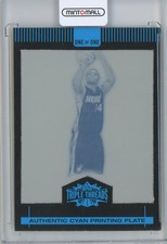 2007-08 Topps Triple Threads Basketball Card Printing Plate Cyan Daequan Cook 1/