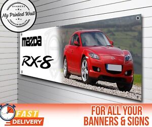 Mazda RX-8 Mk1 Banner for Garage, Workshop etc