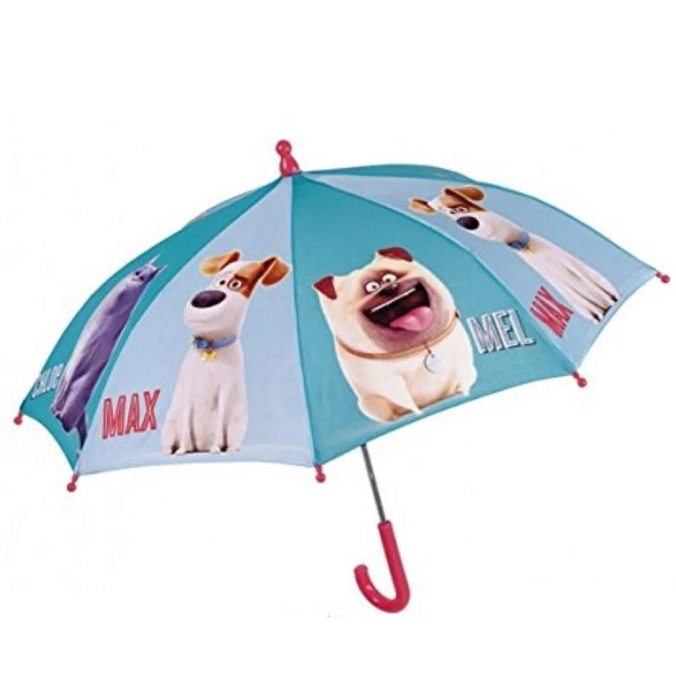 Ombrello The Secret Life Pets Originale Cane Cucciolo diametro aperto 65cm 50230 - Immagine 1 di 1