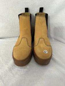 Puma Mayze Chelsea Suede Leather Womens Platform Boots 9.5 - Picture 1 of 5