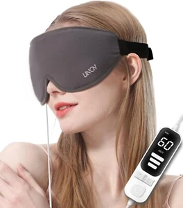 Heated Eye Mask for Dry Eyes Hot Electric USB Warm Compress Heating Pad for Eyes - Picture 1 of 7