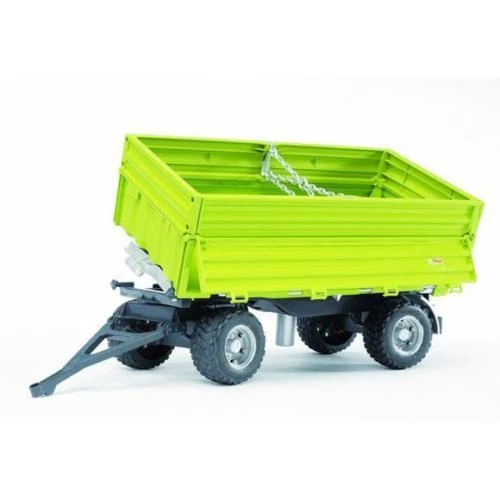 BRUDER 1:16  RIMORCHIO RIBALTABILE VERDE FLIEGL TIP-UP TRAILER GREEN  ART 02203 - Immagine 1 di 1