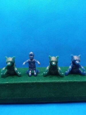 Winnie The Pooh Cuchara Cuchara Cuenco Colgador Nabisco Cereal Set de 4 Lote De Colección Años 60 Foto 1 de 2