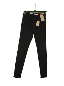 Levis Levi Strauss 720 Black Jeans 2 Medium Women New Super Skinny High Rise - Picture 1 of 3