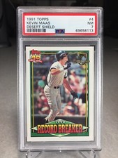 1991 Topps Desert Shield Kevin Maas #4 - PSA 7 - New York Yankees