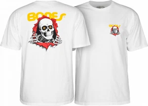 Powell Peralta BONES RIPPER Skateboard T Shirt WHITE - Picture 1 of 4