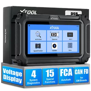 2025 XTOOL D5S FCA OBD2 Scanner Car Transmission ABS SRS Engine Diagnostic Tool - Picture 1 of 17