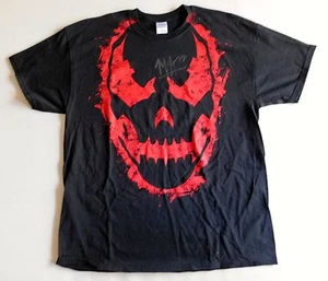 Camiseta Firmada Manic TJ Perkins XL TNA Máscara Luchador WWE NJPS Autógrafo - Imagen 1 de 2