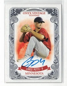2021 Onyx Vintage Extended RC AUTO Chase Petty #EACP! Reds Rookie Autograph /400 - Imagen 1 de 2
