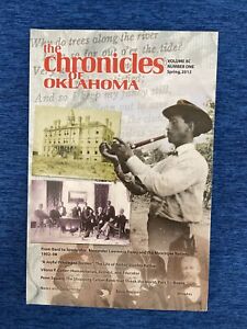 The Chronicles Of Oklahoma Spring 2012 Mint Condition