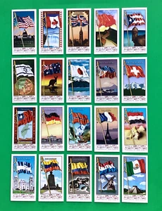 2007 Allen & Ginter Mini . COMPLETE  SET   FLAGS of ALL NATIONS . CHINA , ISREAL - Picture 1 of 3