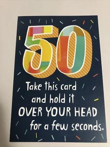 Happy 50th Birthday - Funny - 50 Years Old - 5” X 7” Hallmark Greeting Card - Picture 1 of 4