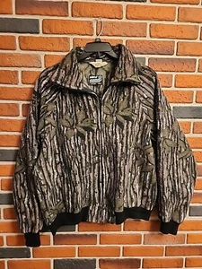 Vintage Red Head Polartuff Fleece Camo Trebark Hunting Jacket Size Large Redhead - Picture 1 of 7