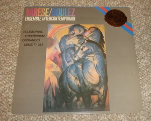 Edvard Varese / Pierre Boulez with Ensemble Intercontemporain Vinyl LP Record - Foto 1 di 3