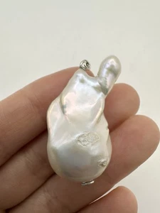 Natural Baroque Pearl Charm Pendant  - Picture 1 of 5