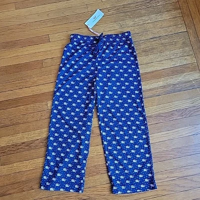 Ropa de dormir Vineyard Vines Lounge Santa Whale azul marino talla 6/7 jóvenes niños nueva con etiquetas Foto 1 de 4