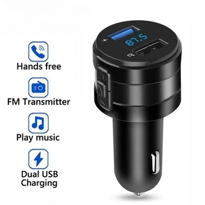 Auto Musik Bluetooth Adapter Radio Zigarettenanzünder BT 5.0 FM Transmitter A51 - Bild 1 von 4