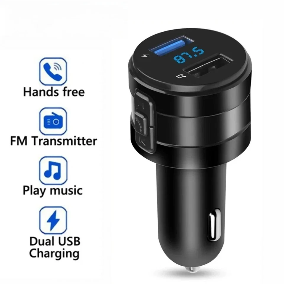 Auto Musik Bluetooth Adapter Radio Zigarettenanzünder BT 5.0 FM Transmitter A51 - Bild 1 von 4